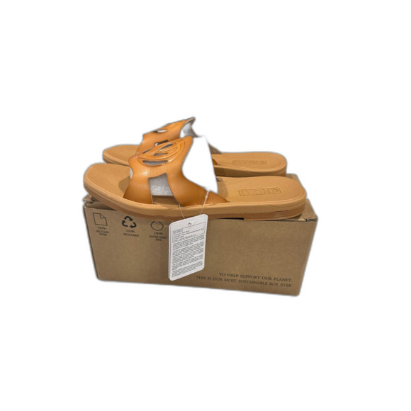 NIB NCAI Women's Flat Khaki Sandals Slide Size 8.5 - Picture 7 of 9